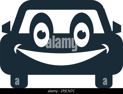 Smile Car Transportation Icon Vector Logo Template Illustration Design Stock Vector