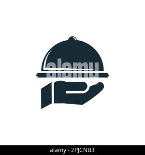 Tray Restaurant Icon Design Template Elements Stock Vector