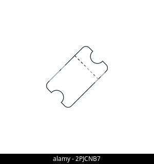 Ticket Icon Design Template Elements Stock Vector