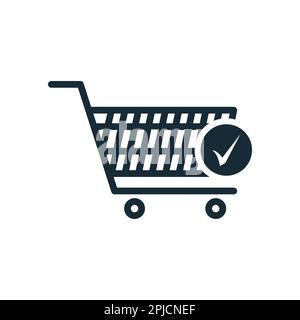 Trolley Cart Icon Design Template Elements Stock Vector