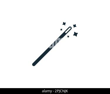 Magic Wand, Magician Stick Wizard Icon Design Template Elements Stock Vector