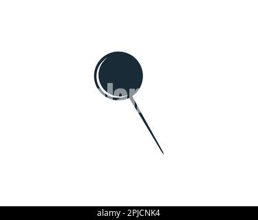 Push Pin Locate of Map Icon Design Template Elements Stock Vector