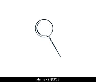 Push Pin Locate of Map Icon Design Template Elements Stock Vector