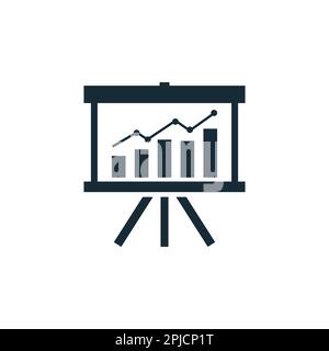 Presentation Board of Financial Icon Design Template Elements Stock Vector