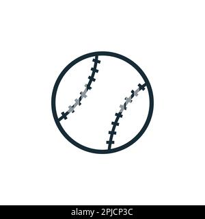 Softball, Baseball, Ball Icon Design Template Elements Stock Vector