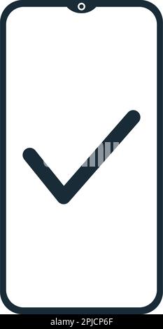 Smartphone Fixed Icon Vector Logo Template Illustration Design Stock Vector