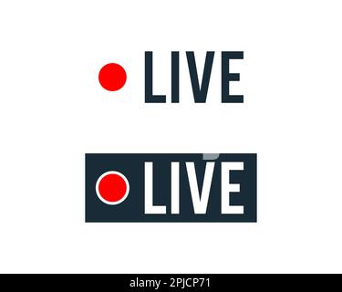Live Streaming Icon Vector Logo Template Illustration Design Stock Vector