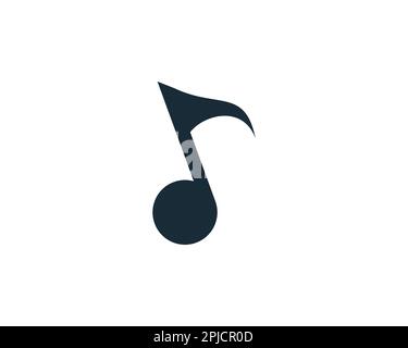 Music Key Tone Icon Design Template Elements Stock Vector