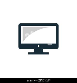 Monitor, LCD, LED Icon Design Template Elements Stock Vector