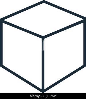 Hexagon Box Line Art Icon Vector Logo Template Illustration Design ...