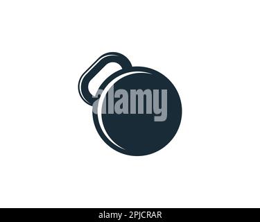 Kettlebell Fitness Icon Design Template Elements Stock Vector