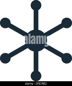 Central Database Icon Vector Logo Template Illustration Design Stock Vector