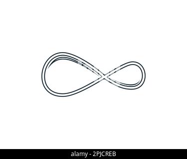 Infinity Line Icon Design Template Elements Stock Vector