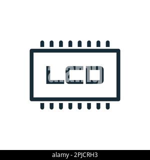 LCD Icon Design Template Elements Stock Vector