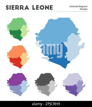 Sierra Leone Map Sierra Leonean Country Map Black And White Salone