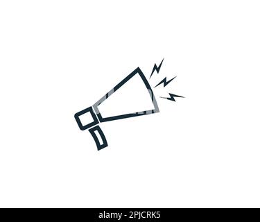 Megaphone Icon Design Template Elements Stock Vector