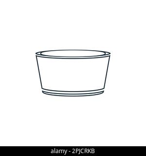 Bowl Icon Design Template Elements Stock Vector