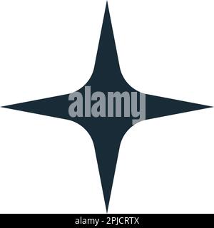 Four Star Icon Vector Logo Template Illustration Design Stock Vector