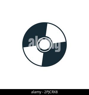 CD, DVD Icon Design Template Elements Stock Vector