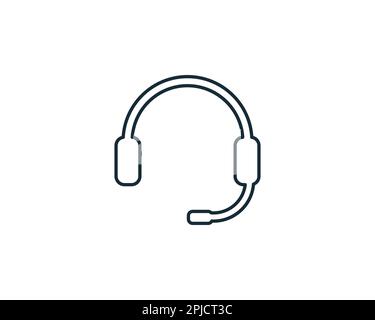 Earphone, Headset, Headphone Icon Design Template Elements Stock Vector