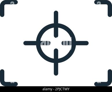 Focus Target Camera Icon Vector Logo Template Illustration Design Stock Vector