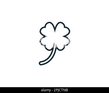 Four Clover Icon Design Template Elements Stock Vector