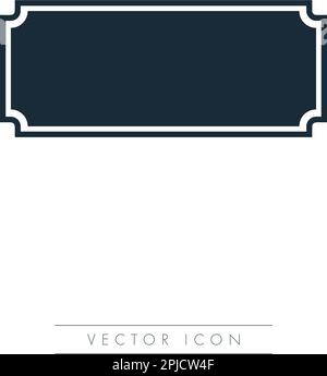 Blank Retro Vintage Badges or Label Icon Vector Logo Template Illustration Design Stock Vector