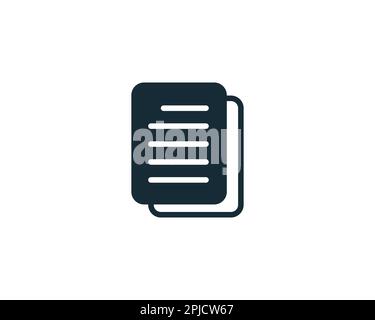Document Sign, Paper and Text Icon Design Template Elements Stock Vector