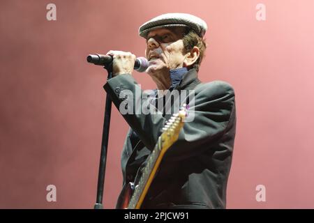 Madrid, Spain. 01st Apr, 2023. Singer Jaime Urrutia performs during the concert at the festival Yo Fui a EGB tour 2023 at the Wizcenter in Madrid (Photo by Atilano Garcia/SOPA Images/Sipa USA) Credit: Sipa USA/Alamy Live News Stock Photo