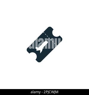 Airplane Ticket Icon Design Template Elements Stock Vector