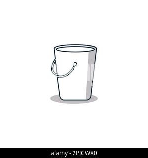 Bucket Water Icon Design Template Elements Stock Vector