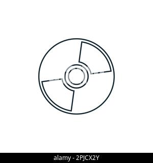 CD, DVD Icon Design Template Elements Stock Vector