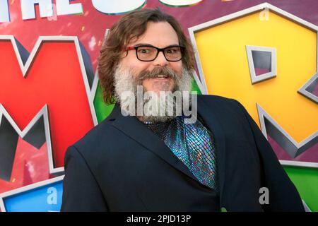 Los Angeles, USA. 01st Apr, 2023. Jack Black arrives at Universal Pictures'  THE SUPER MARIO BROS. MOVIE Special Screening held at the Regal LA Live in  Los Angeles, CA on Saturday, April