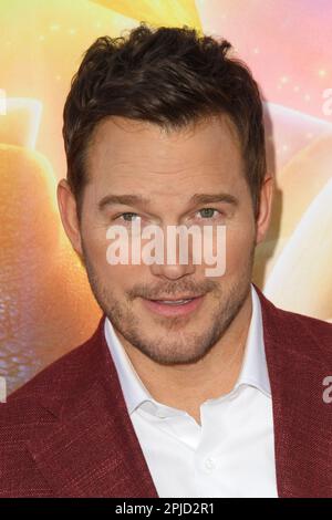 Los Angeles, USA. 02nd Apr, 2023. Chris Pratt at 'The Super Mario Bros. Movie' Special Screening held at the Regal LA Live, Los Angeles, CA, April 1, 2023. Photo Credit: Joseph Martinez/PictureLux Credit: PictureLux/The Hollywood Archive/Alamy Live News Stock Photo