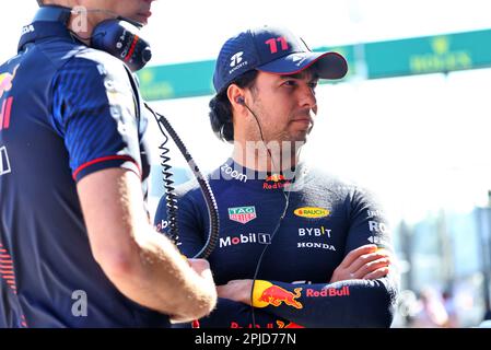 Melbourne, Australia. 02nd Apr, 2023. Sergio Perez (MEX) Red Bull Racing. 02.04.2023. Formula 1 World Championship, Rd 3, Australian Grand Prix, Albert Park, Melbourne, Australia, Race Day. Photo credit should read: XPB/Press Association Images. Credit: XPB Images Ltd/Alamy Live News Stock Photo