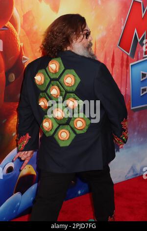 Jack Black 04/01/2023 The Special Screening of The Super Mario Bros. Movie held at the Regal LA Live in Los Angeles, CA Photo by Izumi Hasegawa/HollywoodNewsWire.net Credit: Hollywood News Wire Inc./Alamy Live News Stock Photo