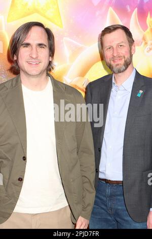 Michael Jelenic, Aaron Hovath 04/01/2023 The Special Screening of The Super Mario Bros. Movie held at the Regal LA Live in Los Angeles, CA Photo by Izumi Hasegawa/HollywoodNewsWire.net Credit: Hollywood News Wire Inc./Alamy Live News Stock Photo