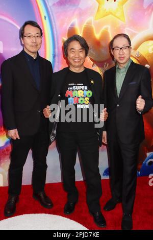 Los Angeles, USA. 01st Apr, 2023. Shigeru Miyamoto arrives at Universal  Pictures' THE SUPER MARIO BROS. MOVIE Special Screening held at the Regal  LA Live in Los Angeles, CA on Saturday, April