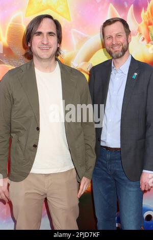 Michael Jelenic, Aaron Hovath 04/01/2023 The Special Screening of The Super Mario Bros. Movie held at the Regal LA Live in Los Angeles, CA Photo by Izumi Hasegawa/HollywoodNewsWire.net Credit: Hollywood News Wire Inc./Alamy Live News Stock Photo