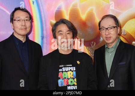 Los Angeles, USA. 01st Apr, 2023. Shigeru Miyamoto arrives at Universal  Pictures' THE SUPER MARIO BROS. MOVIE Special Screening held at the Regal  LA Live in Los Angeles, CA on Saturday, April