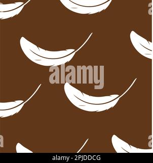 scattered feather background vektor illustration design Stock Vector