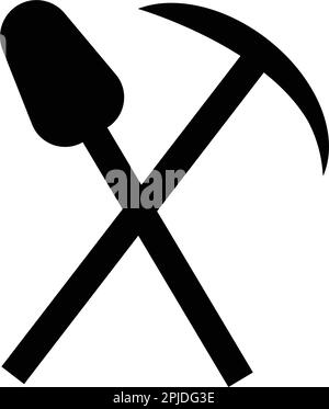 coal mining line icon, outline symbol, vector illustration, concept ...