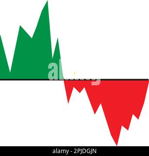 market volatility icon illustration design Stock Vector
