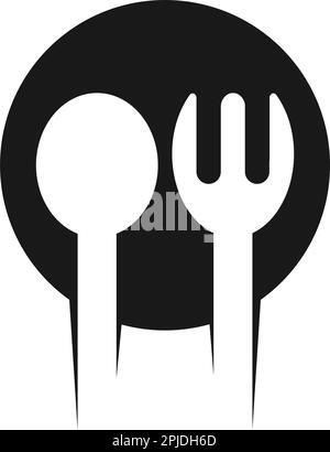 spoon and fork logo icon vektor template Stock Vector Image & Art - Alamy