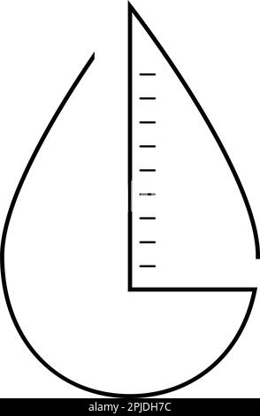 simple hydrometer logo illustration design Stock Vector