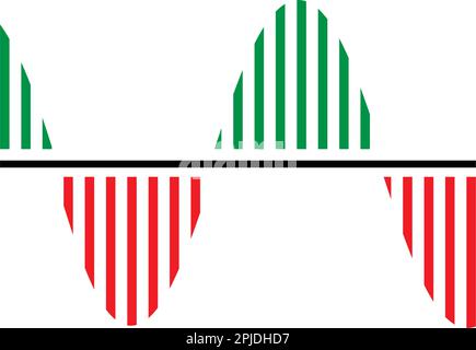 market volatility icon illustration design Stock Vector