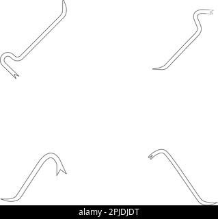 Crowbar icon. Crowbar symbol design from Construction collection ...