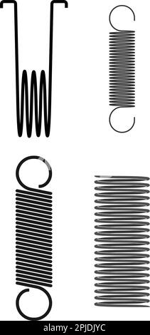 metal spring vector icon illustration design template Stock Vector