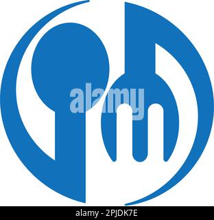 spoon and fork logo icon vektor template Stock Vector Image & Art - Alamy
