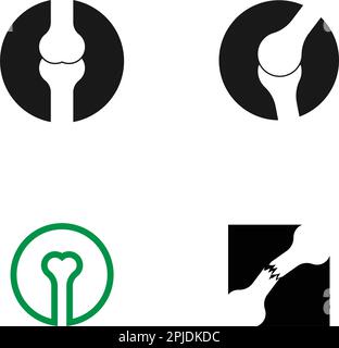 simple bone icon vector template Stock Vector